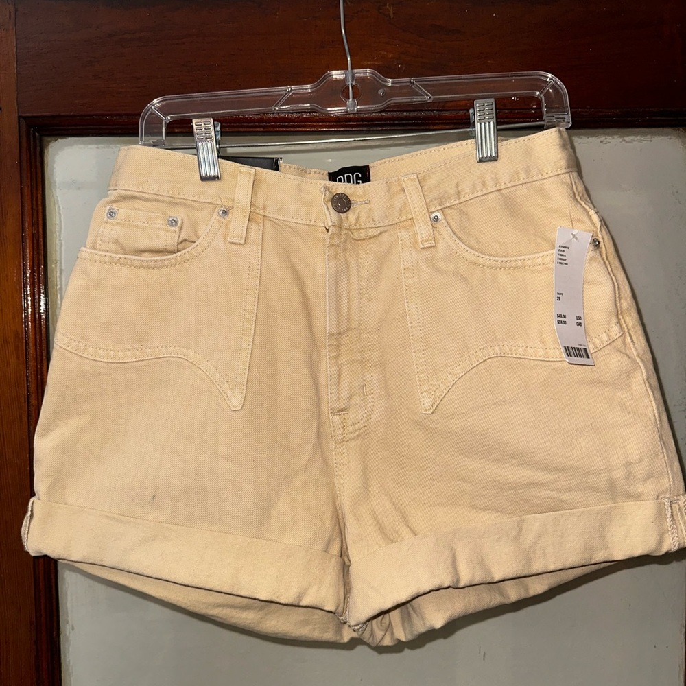 BDG Size 29 Yellow Jean Shorts